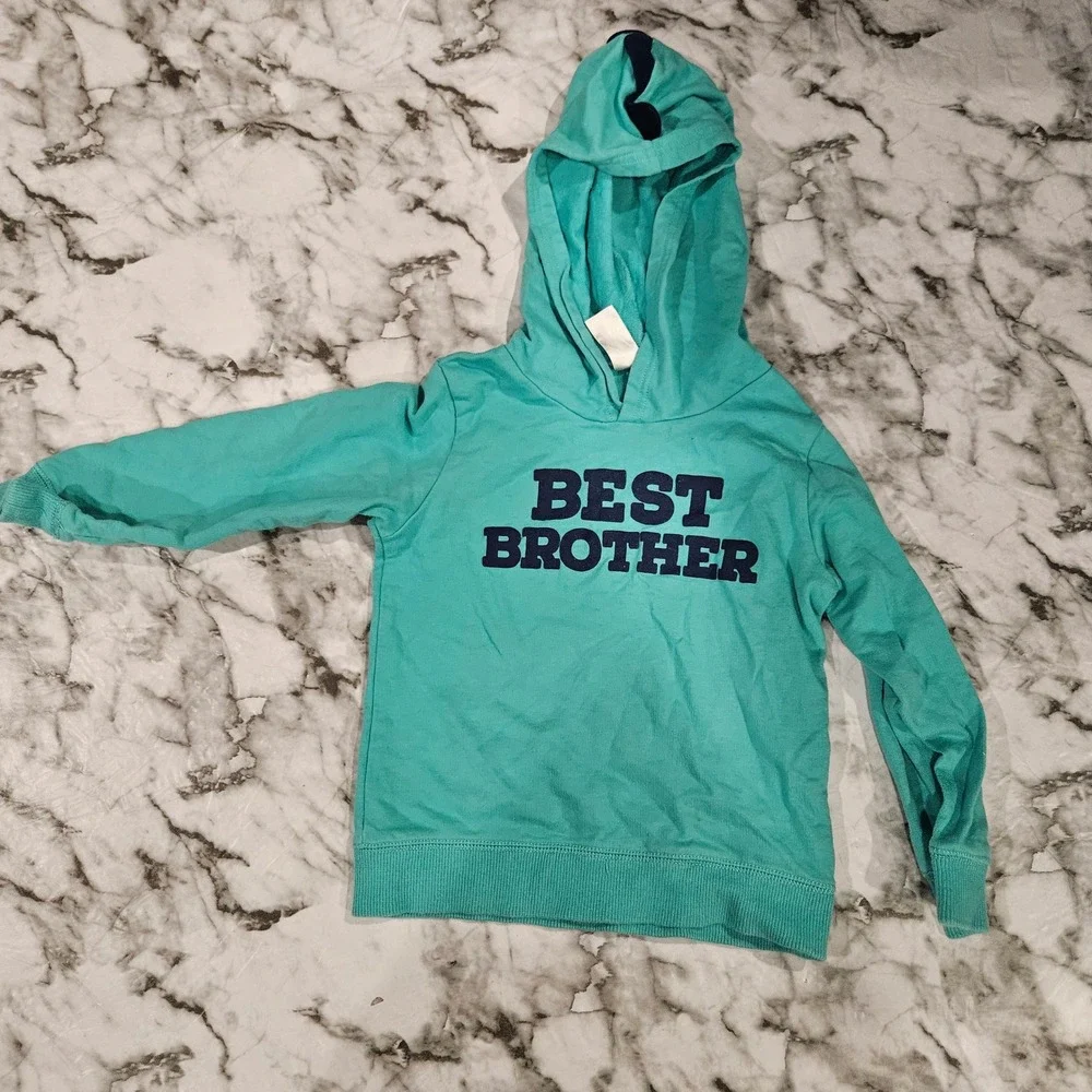 HTF Best Brother Dinosaur Hoodie‎ and Pants Set Carters Toddler Boys Size 4T